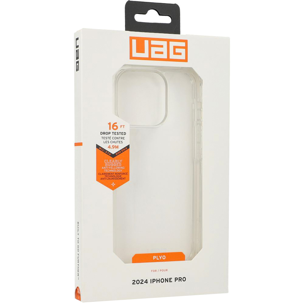 Etui pancerne Urban Armor Gear Plyo do Apple iPhone 16 Pro, przezroczyste